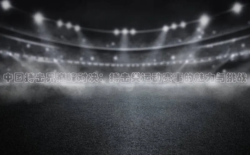 中国搏击界巅峰对决：搏击类运动赛事的魅力与挑战